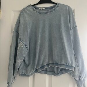 Z supply crew neck Sweatshirt with bandana  design in arms